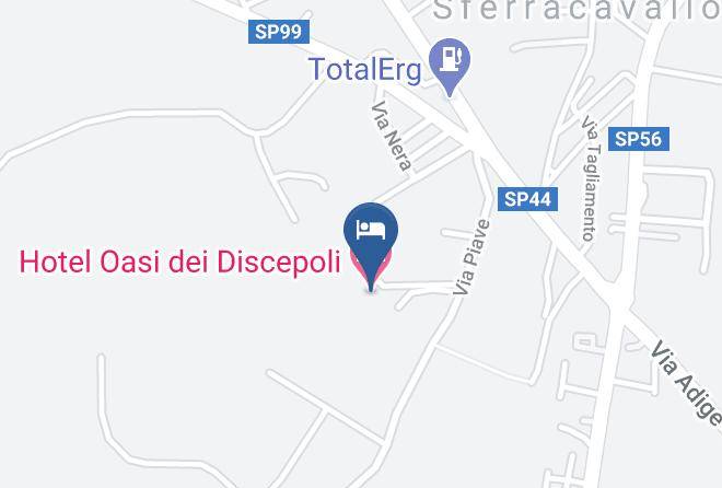Hotel Oasi Dei Discepoli Map