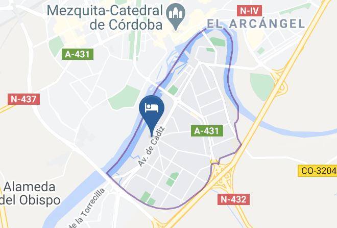 Hotel Oasis Cordoba Map