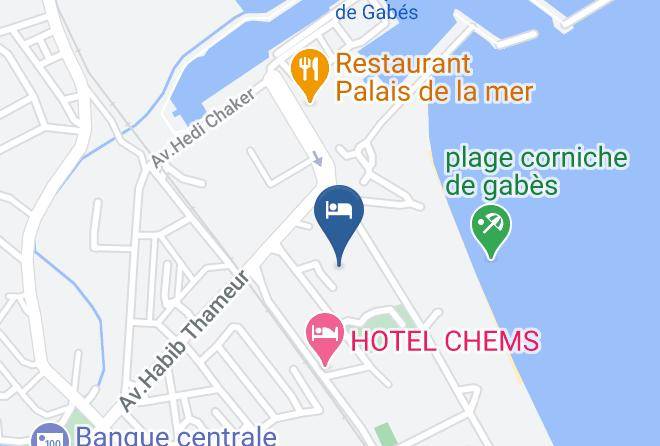 Tunisia - Hotel L'oasis Gabes Maps