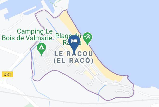 Pyrenees Orientales - Hotel Oasis Le Racou Et Uniquement L'hotel Maps