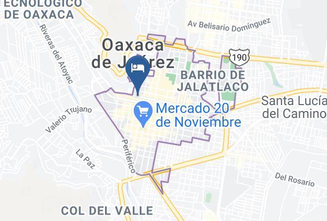 Oaxaca De Juarez - Hotel Oaxaca Magico Maps