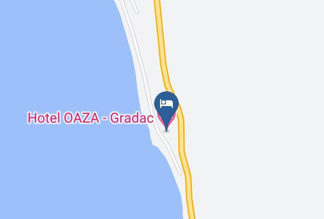 Hotel Oaza Gradac Map