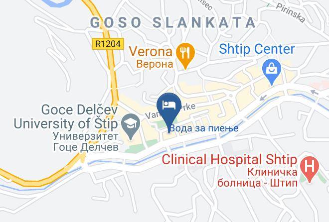 Shtip - Hotel Oaza Maps