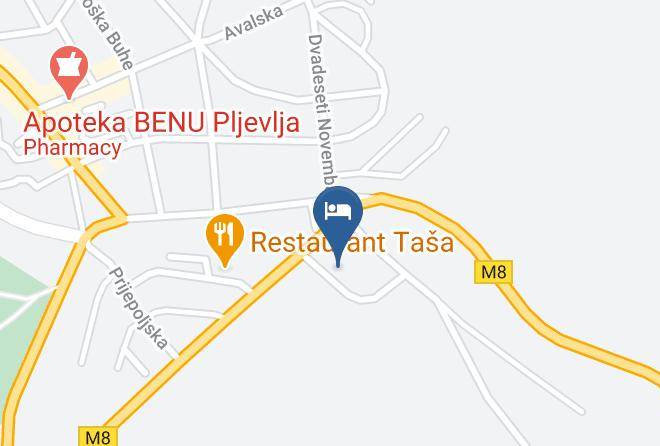 Pljevlja - Hotel Oazza Maps