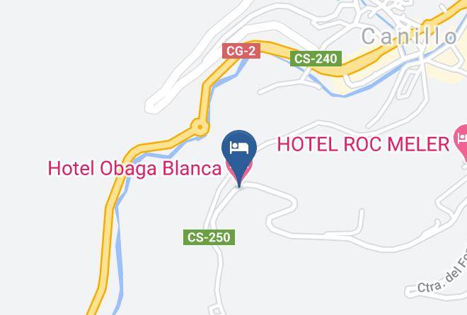 Canillo - Hotel Obaga Blanca Maps