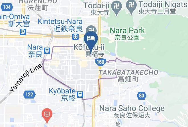 Nara City - Hotel Obana Maps