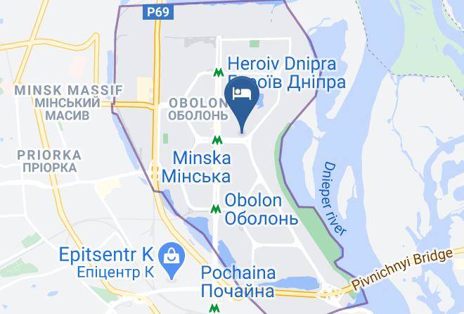 Kyiv - Hotel Obolon Maps