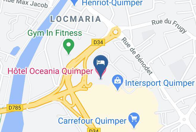 Finistere - Hotel Oceania Quimper Maps