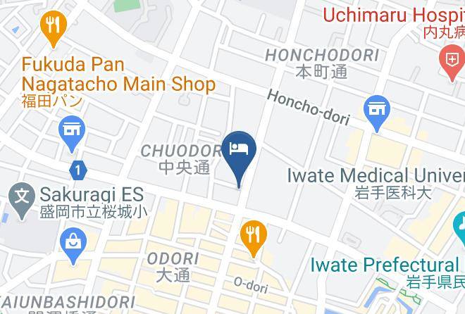 Morioka City - Hotel Odashima Maps