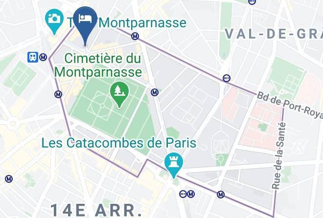 Paris - Hotel Odessa Montparnasse Maps