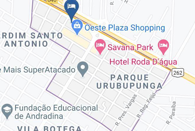 Andradina - Hotel Oeste Plaza Maps