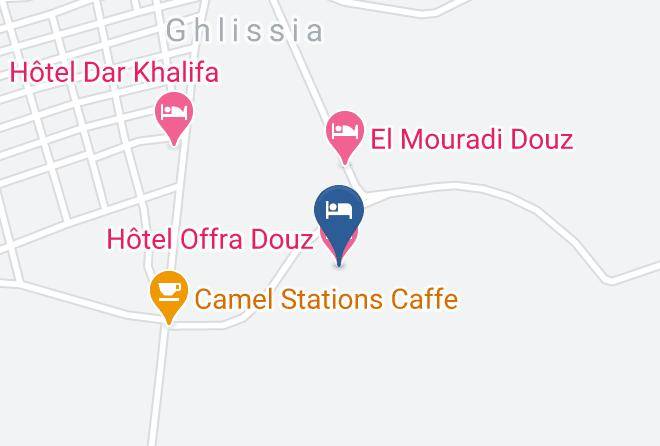 Tunisia - Hotel Offra Douz Maps