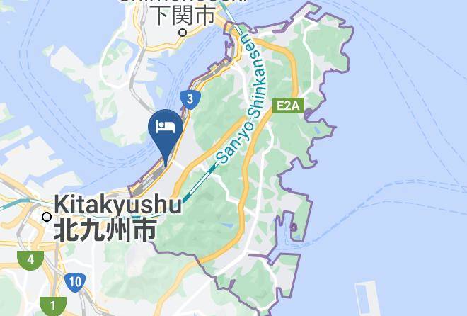 Kitakyushu City Moji Ward - Hotel Ohirune Racco Moji Maps