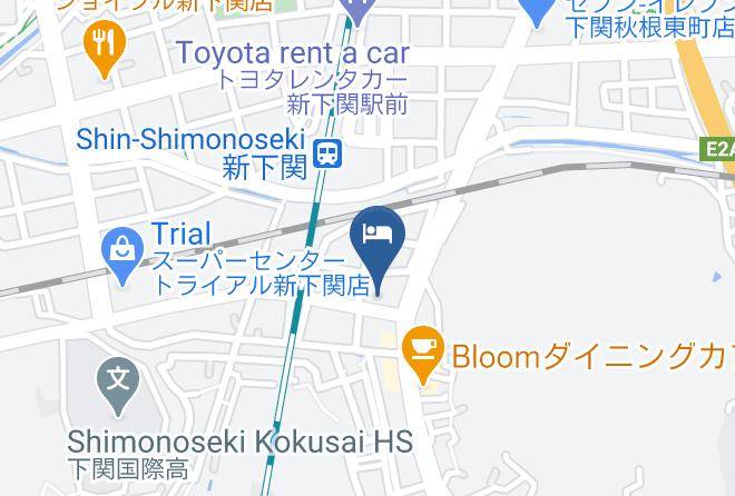 Shimonoseki City - Hotel Ohirune Racco Moji Maps