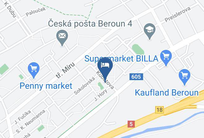 Beroun - Hotel O K 1 Maps