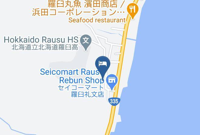 Rausu Townmenashi District - Hotel Okabe Wakkanai Maps