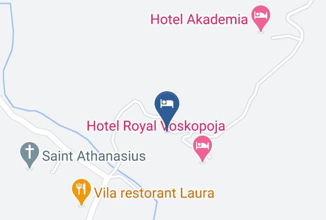 Korce - Hotel Oksigjen O2 Voskopoja Maps