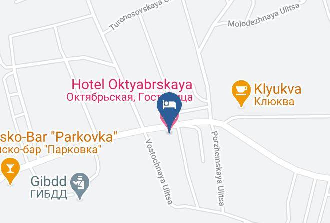 Hotel Oktyabrskaya Map