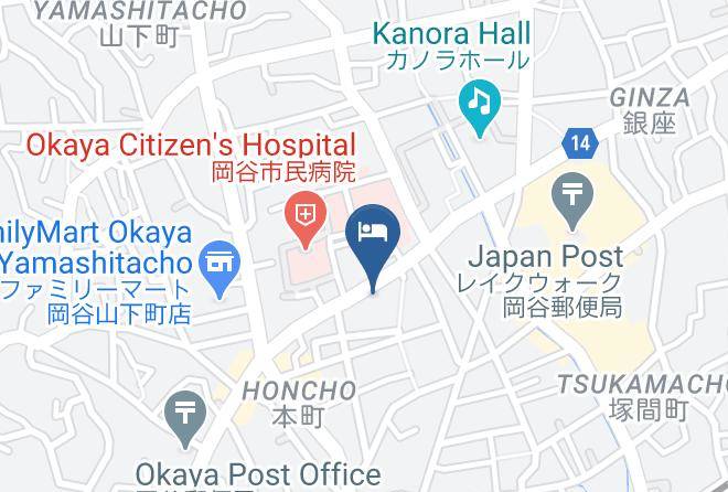 Okaya City - Hotel Okuni Maps