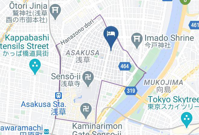 Taito Ward - Hotel Okunoma Maps