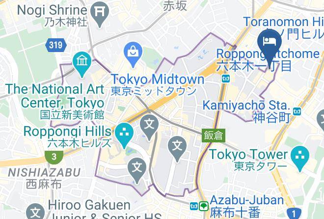 Minato Ward - Hotel Okura Tokyo South Wing Maps