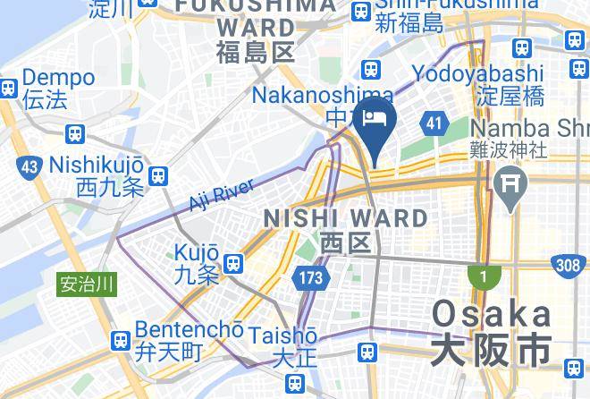 Osaka City Nishi Ward - Hotel Okuuchi Osaka Maps