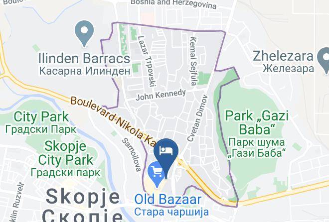 Skopje - Hotel Old Alisa Maps