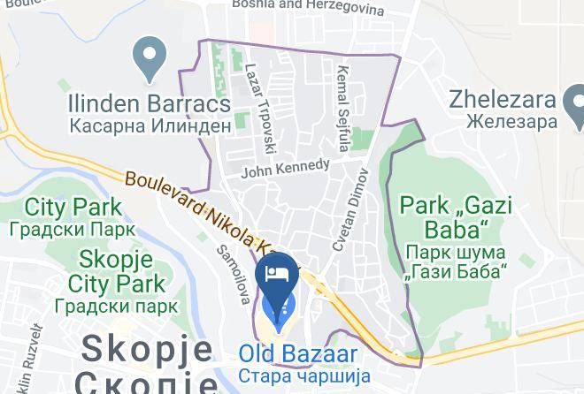 Skopje - Hotel Old Bazaar Maps