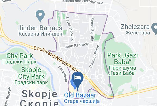 Skopje - Hotel Old Konak Maps
