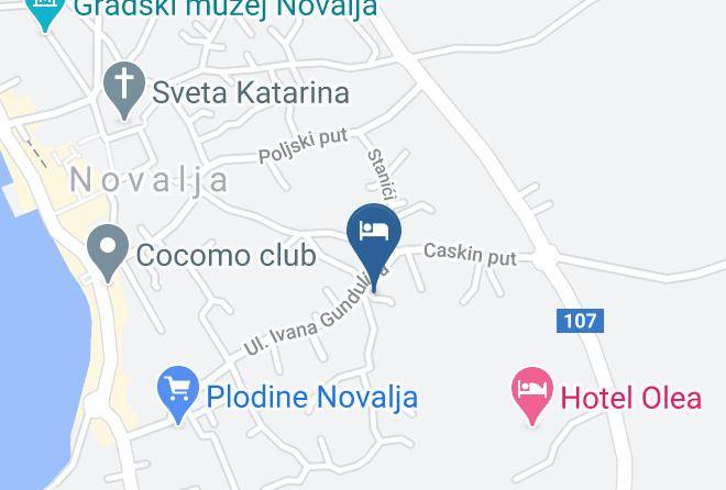 Novalja - Hotel Olea Maps
