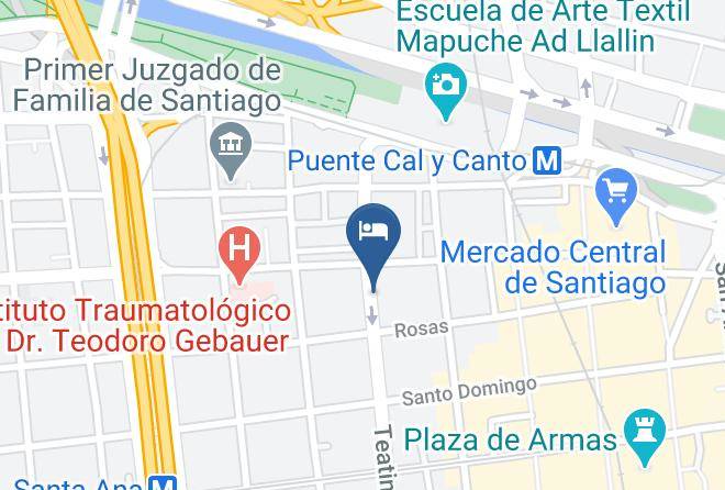 Santiago - Hotel Olicar Teatinos Maps
