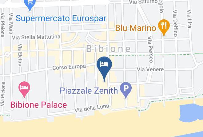 Hotel Olimpia 3 Stelle Bibione Spiaggia Map