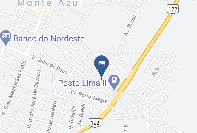 Monte Azul - Hotel Olimpio Maps