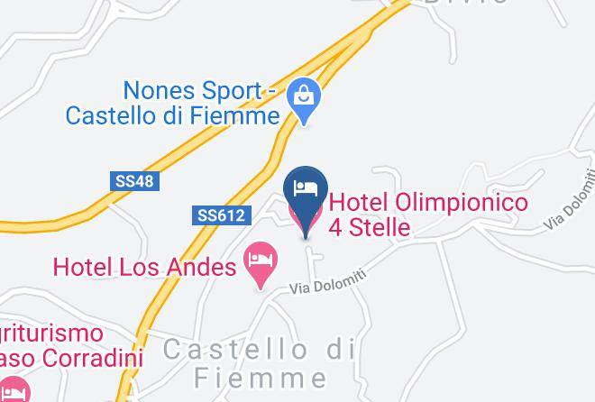 Trento - Hotel Olimpionico 4 Stelle Maps