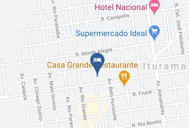 Iturama - Hotel Oliveira Maps