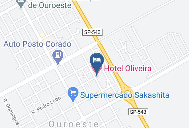 Ouroeste - Hotel Oliveira Maps