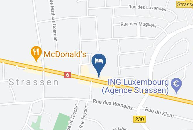 Strassen - Hotel Olivier Maps