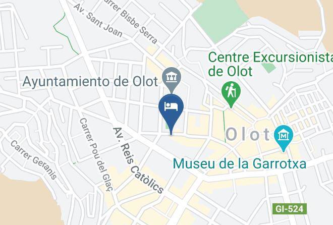 Hotel Olot Centre Map