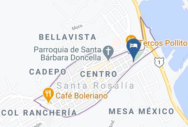 Mulege - Hotel Olvera Maps
