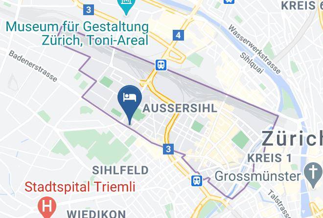 Zurich - Hotel Olympia Maps