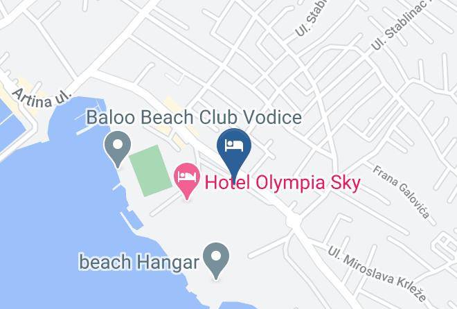 Vodice - Hotel Olympia Maps