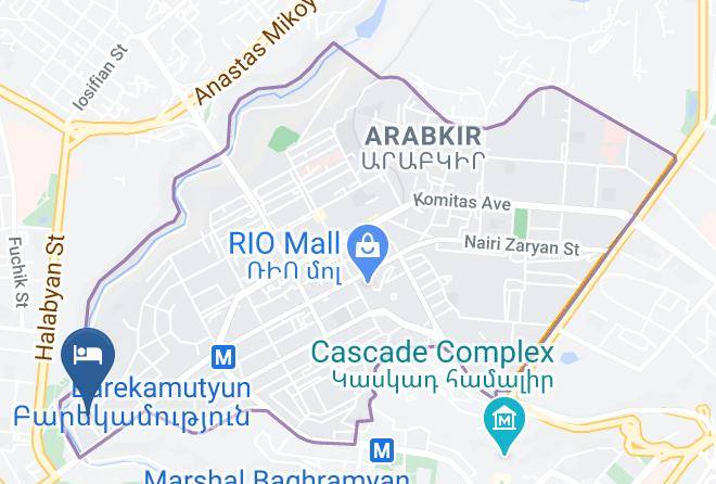 Hotel Olympia Garden Yerevan Map