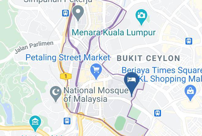 Kuala Lumpur - Hotel Olympic Malaysia Maps