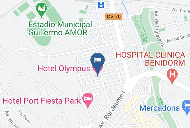 Alicante - Hotel Olympus Maps