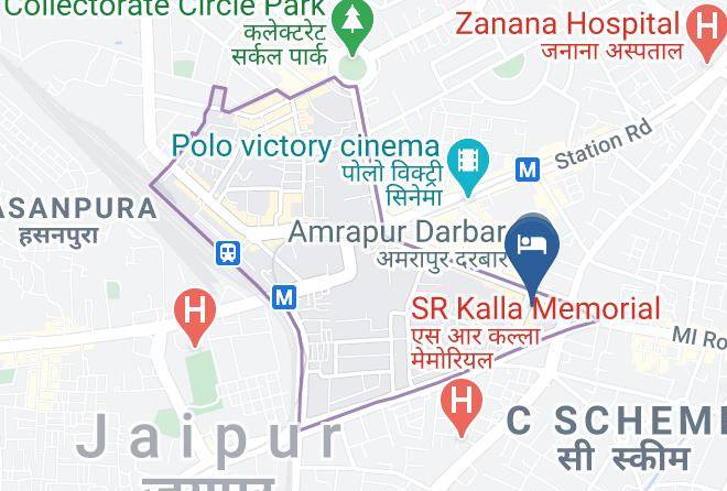 Jaipur - Hotel Om Tower Maps