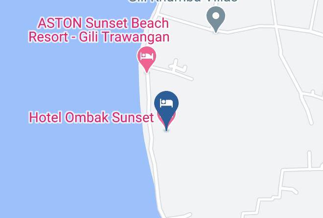 North Lombok Regency - Hotel Ombak Sunset Maps