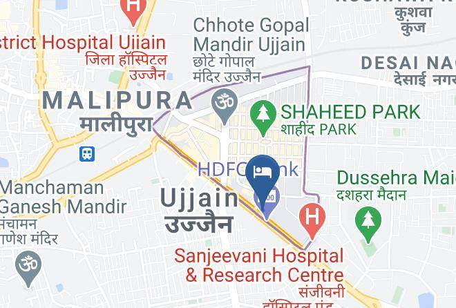 Ujjain - Hotel Omkar Palace Maps