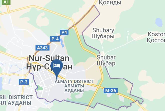 Nur Sultan - Hotel On Balkantau 7 Maps