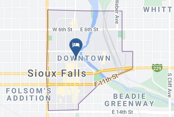 Hotel On Phillips Sioux Falls Map