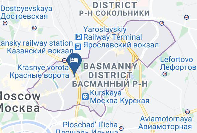 Moscow - Hotel On Pokrovka Maps